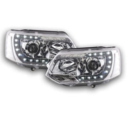 Phares Daylight led feux de jour vw Bus T5 à partir de 2009 chrome -