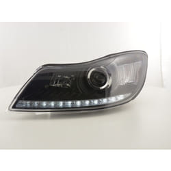 Phare Daylight led drl look Skoda Oktavia à partir de 2009 noir -