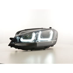 Phare Daylight led feux de jour vw Golf 7 à partir de 2012 noir / chrome -