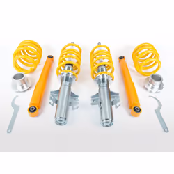 Kit coilover FK, suspension sport réglable en hauteur SANS AVIS / SANS agrément Abaissement d'environ SUIT Matériau : acier g ...