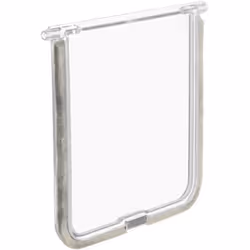 Trappe de rechange couleur blanche pour chatière TRIXIE art reference 3860, 3862, 38631, 3864 et 3869 en plastique. Dimension ...