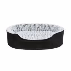 TRIXIE 37253, Lit ovale pour animaux de compagnie, Intérieure, Chien, Noir, Gris, Ovale, Peluche