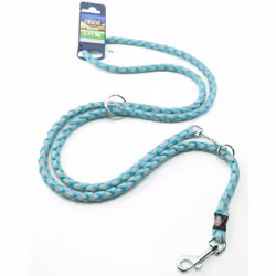 Laisse réglable Cavo Reflect pour chien. couleur Océan. Taille S-M. longueur 2 mètres ø12mm. bande tressée en rond. réfléchis ...