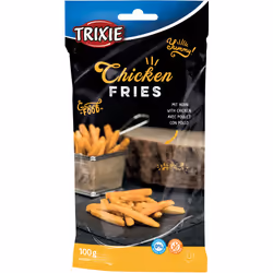 TRIXIE Chicken Fries, Friandises, Chien, Universel, Poulet, 100 g, Sans gluten