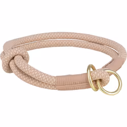 TRIXIE Soft Rope Collier semi-étrangleur, Chien, Collier standard, Rose, Motif, S, 35 cm