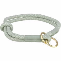 TRIXIE Soft Rope Collier semi-étrangleur, Chien, Collier standard, Couleur menthe, Motif, L, 500 mm