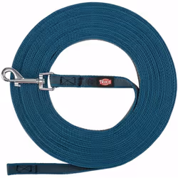 TRIXIE 197891, Chien, Laisse de suivi, Bleu, Ruban, Monochromatique, S-M