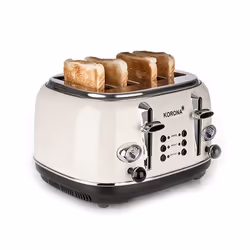 Korona 21676, 4 part(s), Noir, Crème, Boutons, Retro, 1630 W, 220 - 240 V