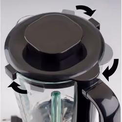Korona 24040 blender 1,5 L Mélangeur de table 600 W Noir, Acier inoxydable