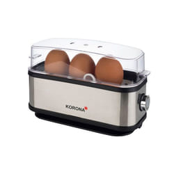 Korona 25304 cuiseur d'oeufs 3 œufs 210 W Noir, Acier inoxydable, Transparent