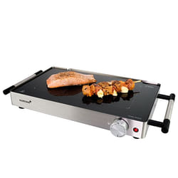 Korona Glas-Grill Dessus de table Electrique Noir, Acier inoxydable 800 W