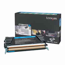 Lexmark C736H1CG, 10000 pages, Cyan, 1 pièce(s)