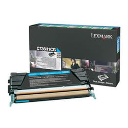 Lexmark C736H1CG Cartouche de toner 1 pièce(s) Original Cyan