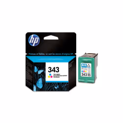 HP 343 cartouche d'encre trois couleurs authentique, Rendement standard, Cyan, Magenta, Jaune, Encre à colorant, 1 pièce(s),  ...