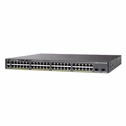 Cisco Catalyst WS-C2960XR-48FPS-I commutateur réseau Géré L2 Gigabit Ethernet (10/100/1000) Connexion Ethernet, supportant l'alimentation via ce port (PoE) Noir