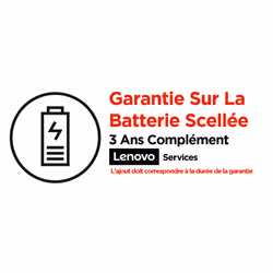 Lenovo 3Y Sealed Battery Replacement, 1 licence(s), 3 année(s), Sur place, Jour ouvrable suivant