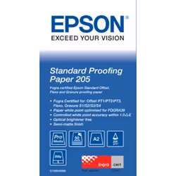 Epson Pap Proofing Standard FOGRA 205g 50f. A2 (0,420x0,594m), 205 g/m², A2, 50 feuilles, - SureColor SC-T5200D-PS - SureColo ...
