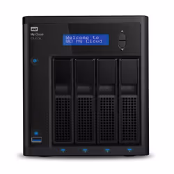 Western Digital My Cloud EX4100, NAS, Bureau, Marvell, Armada 388, 24 To, Noir