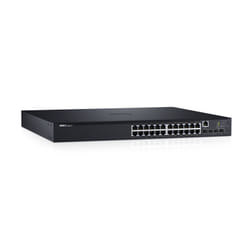 DELL N1524P Géré L3 Gigabit Ethernet (10/100/1000) Connexion Ethernet, supportant l'alimentation via ce port (PoE) 1U Noir