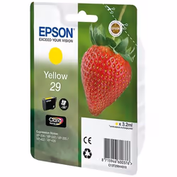 Epson Strawberry 29 Y, Rendement standard, Encre à pigments, 3,2 ml, 180 pages, 1 pièce(s)
