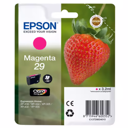 Epson Strawberry 29 M, Rendement standard, Encre à pigments, 3,2 ml, 180 pages, 1 pièce(s)