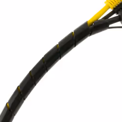 Seki - 15544 - Bande Spirale 15-10 mm 5 m Noir Gaine Flexible en Spirale Protection de cable pour regrouper Les cables