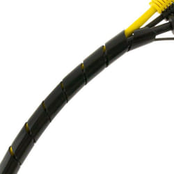 Seki - 15544 - Bande Spirale 15-10 mm 5 m Noir Gaine Flexible en Spirale Protection de cable pour regrouper Les cables