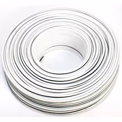Seki - 311775 - Cable de haut-parleur 2 x 250 mm2 - 50 m - Blanc - CCA - Cable audio - Cable boitier