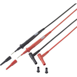 Voltcraft - Cordon de mesure de sécurité 1.00 m noir, rouge MS-7