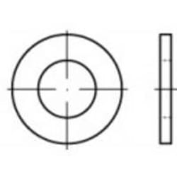 Toolcraft 105355 cale, entretoise et rondelle 100 pièce(s) Rondelle plate Acier