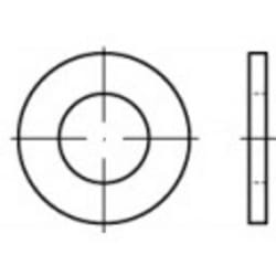 Toolcraft 105407 cale, entretoise et rondelle 100 pièce(s) Rondelle plate Acier