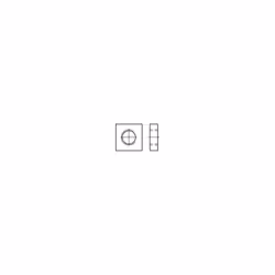 Écrous carrés (4 pans) DIN 562 04, forme basse, dimensions : M 5 Conditionnement : 100 pc(s) Matériaux : acier Norme DIN (vis ...