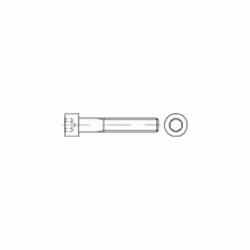 null. Vis à tête cylindrique zinguées galvanisées à six pans creux DIN912 8.8, dimensions : M 4 x 12 Vis à tête cylindrique z ...