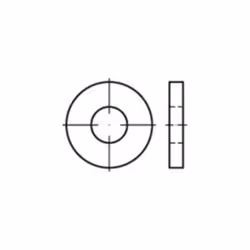Rondelle 5.3 mm 15 mm acier inoxydable A2 100 pc(s) TOOLCRAFT 1067782
