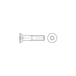 Toolcraft - vis à tête fraisée 1069036 100 pc(s) M3 10 mm tête fraisée 6 pans intérieurs acier inoxydable