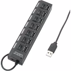 Renkforce RF-4847589, USB 2.0, USB 2.0, 480 Mbit/s, Noir, Statut, 0,53 m
