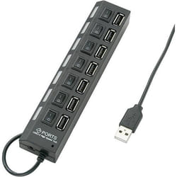 Renkforce RF-4847589 hub & concentrateur USB 2.0 480 Mbit/s Noir