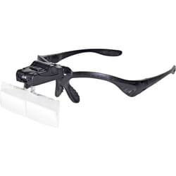 Rona - 450989 450989 Loupe frontale avec éclairage led, avec clip, avec éclairage Grossissement: 1 x, 1.5 x, 2 x, 2.5 x,