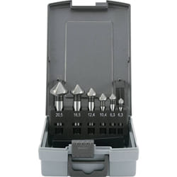 Toolcraft - 1614138 Jeu de fraises coniques 6 pièces 6.3 mm, 8.3 mm, 10.4 mm, 12.4 mm, 16.5 mm, 20.5 mm hss tige cylindri