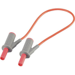 Voltcraft - Cordon de mesure de sécurité[Banane mâle 4 mm -Banane mâle 4 mm ] Ultra flexibles 25.00 cm,rouge,MSB-501 10 a