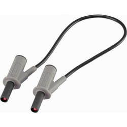 Voltcraft - Cordon de mesure de sécurité[Banane mâle 4 mm -Banane mâle 4 mm ] Ultra flexibles 25.00 cm,noir,MSB-501 10 a