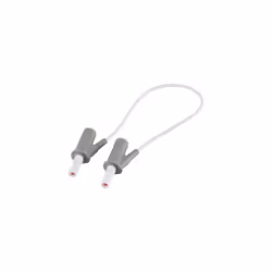 Cordon de mesure de sécurité[Banane mâle 4 mm -Banane mâle 4 mm ] Ultra flexibles 25.00 cm,blanc,MSB-501 10 A Empilable · Ext ...