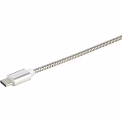 Renkforce RF-4888671 câble USB 1 m USB 2.0 USB A USB C Acier inoxydable - Vue supplémentaire 4