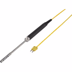 Informations techniques Connexion (technique de mesure) : fiche mâle thermocouple Dimension produit, Ø : 6.4 mm Longueur de c ...