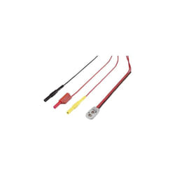 Voltcraft - MB-703 Adaptateur de mesure raccordement pile 9 v - mâle 4 mm droit noir, rouge