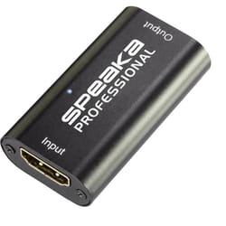 SpeaKa Professional SP-6706948 extension audio/video Répéteur AV Noir