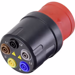 Adaptateur de mesure VOLTCRAFT VMA-3L 16 mâle CEE 16 A 5 pôles - femelle 4 mm gris foncé rouge