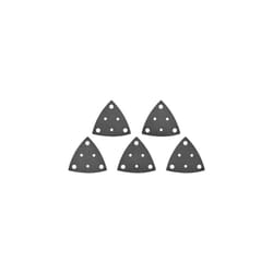 Toolcraft - TO-5045829 papier abrasif pour ponceuse vibrante perforé grain 60, 80, 120, 180, 240 cote dencoignure 80 mm (l x l x h