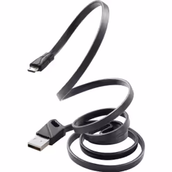 Renkforce RF-3376010, 1 m, USB A, Micro-USB B, USB 2.0, 480 Mbit/s, Noir