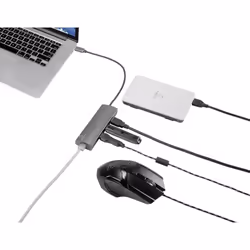 Renkforce RF-3374952 station d'accueil USB 2.0 Type-C Noir, Gris - Vue supplémentaire 5